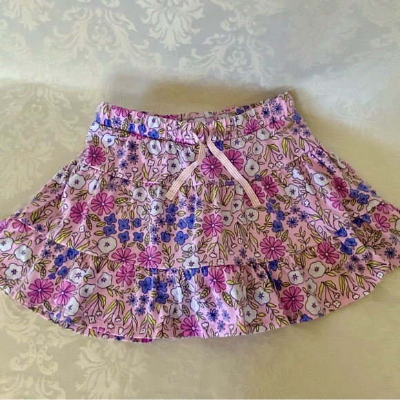 Cat & Jack, Girls floral pink skirt SZ (L 10/12) - Picture 1 of 7